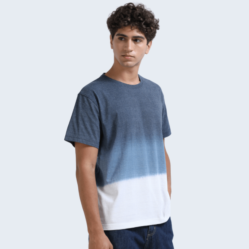 Round Neck Ombre - Men Tee