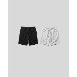Pack of 2 Black & Grey Cotton Shorts