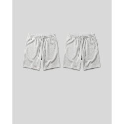 Pack of 2 Unisex Grey Cotton Shorts