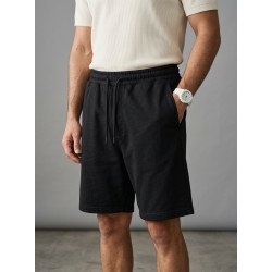 Pack of 2 Unisex Black Cotton Shorts
