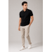 Premium Polo Striped Collar